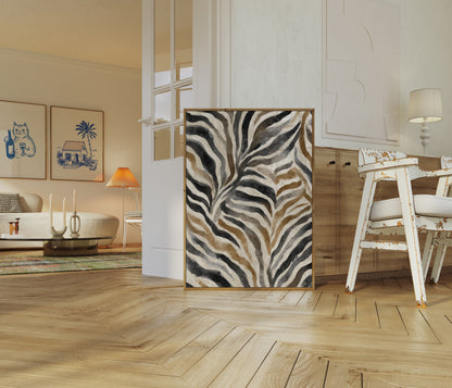 Abstract Zebra Print Poster