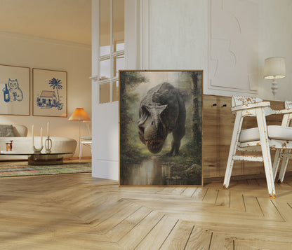 Póster del guardián del bosque prehistórico