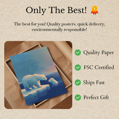 Póster del oso polar de Arctic Connection