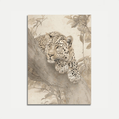 Majestueuze Luipaard Boomposter