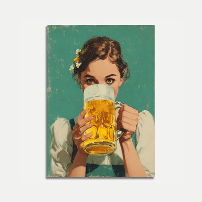 Bavarian Beer Garden Charm Poster
