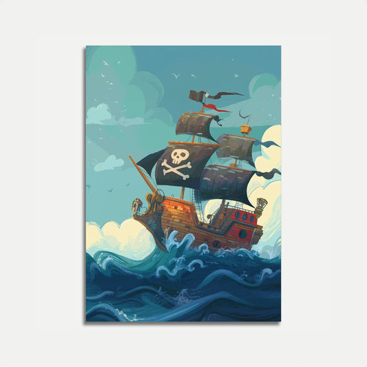High Seas Pirate Adventure Poster