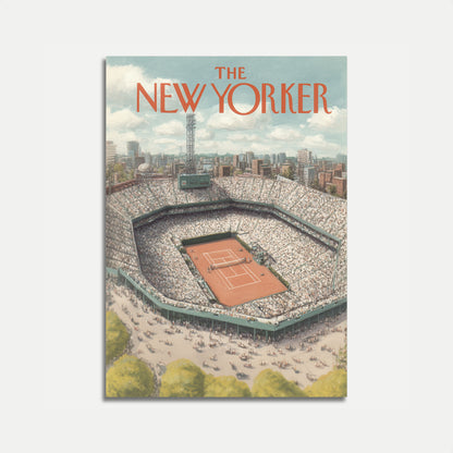 New Yorker Tennis Stadium Poster