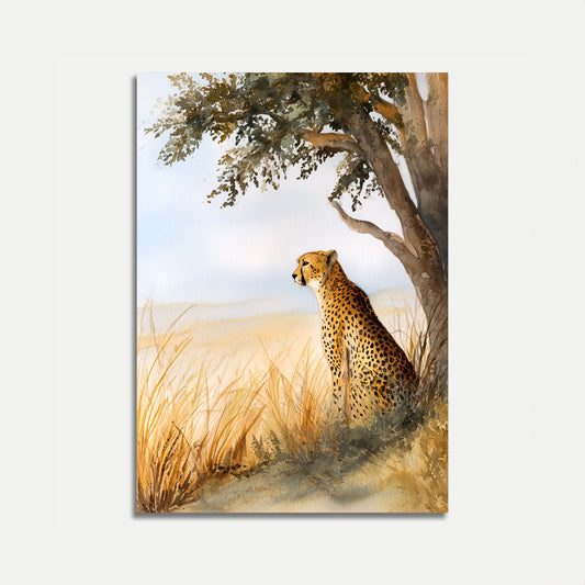 African Savanna Cheetah Poster