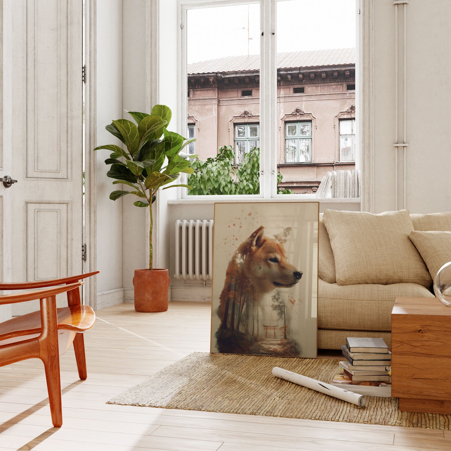 Mystic Shiba Forest Poster