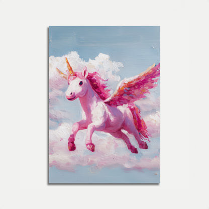 Poster dell'Unicorno Rosa Magico