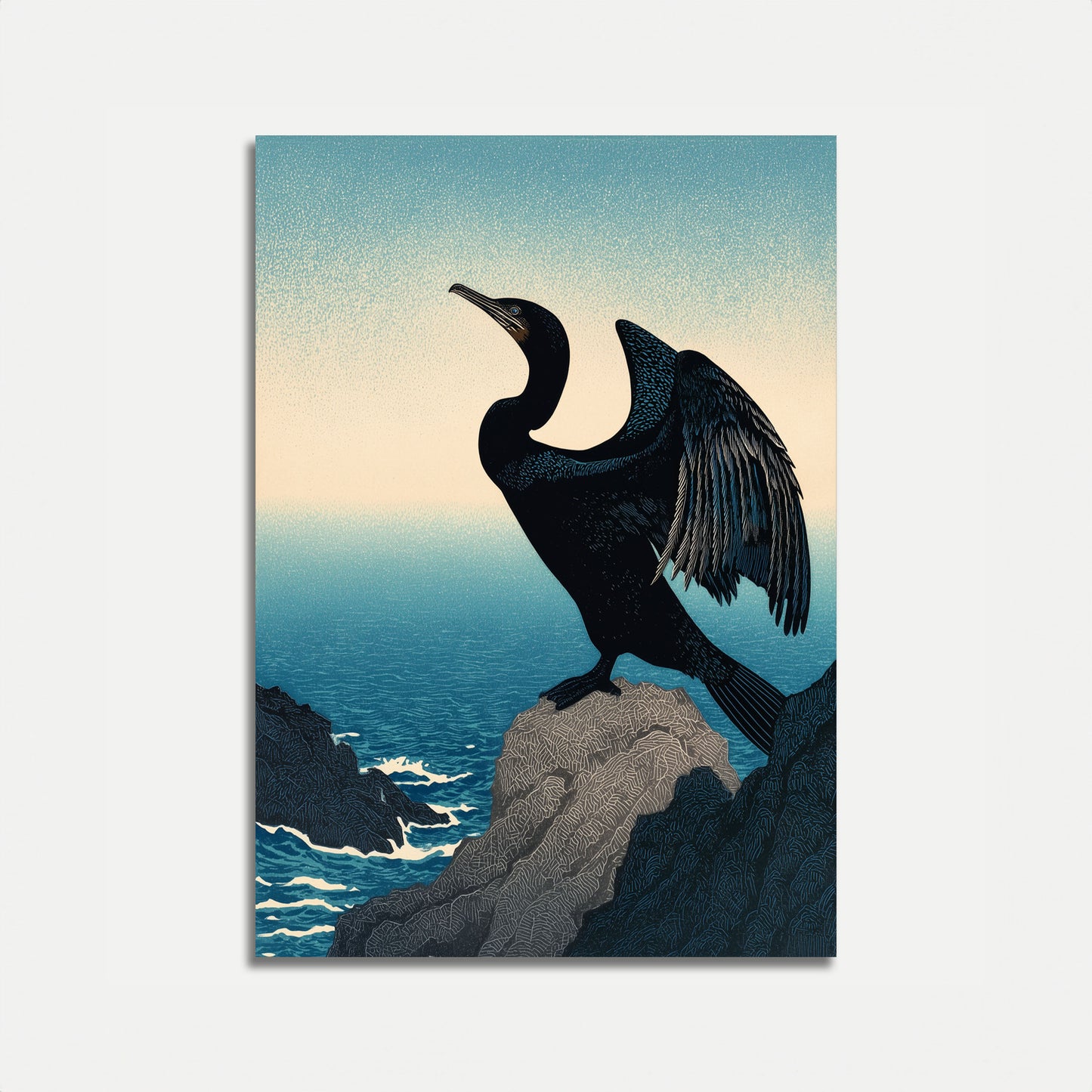 Cardenal en Póster de Costa Rocosa