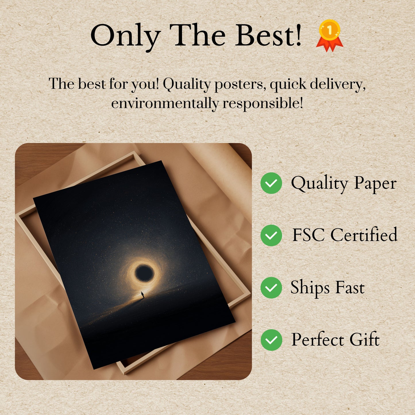 Cosmic Black Hole Exploration Poster