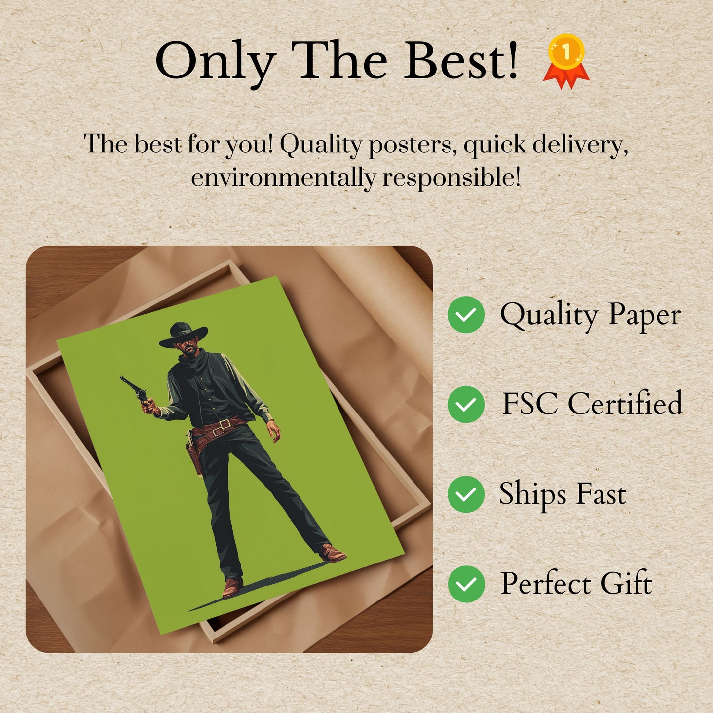 Wild West Gunslinger Poster