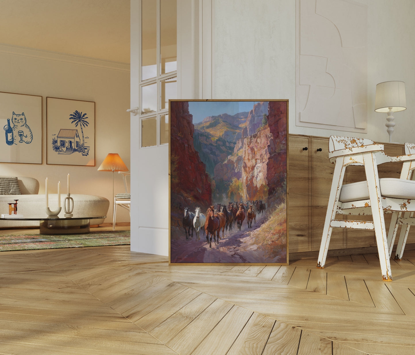 Wild Horses Canyon Trail Poster