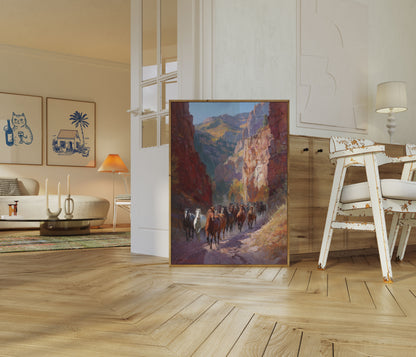 Wild Horses Canyon Trail Poster
