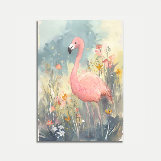 Roze Flamingo Tuinposter