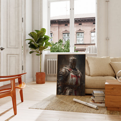 Medieval Templar Knight Warrior Poster