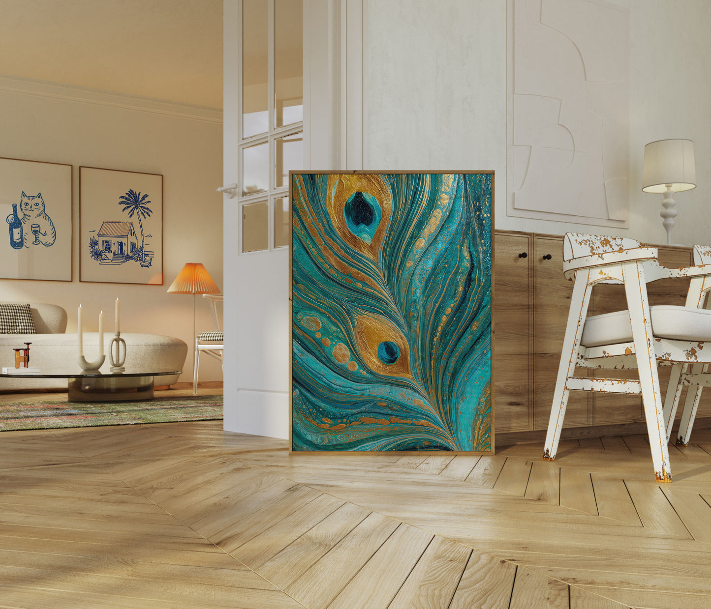 Pauwe Veer Abstract Poster