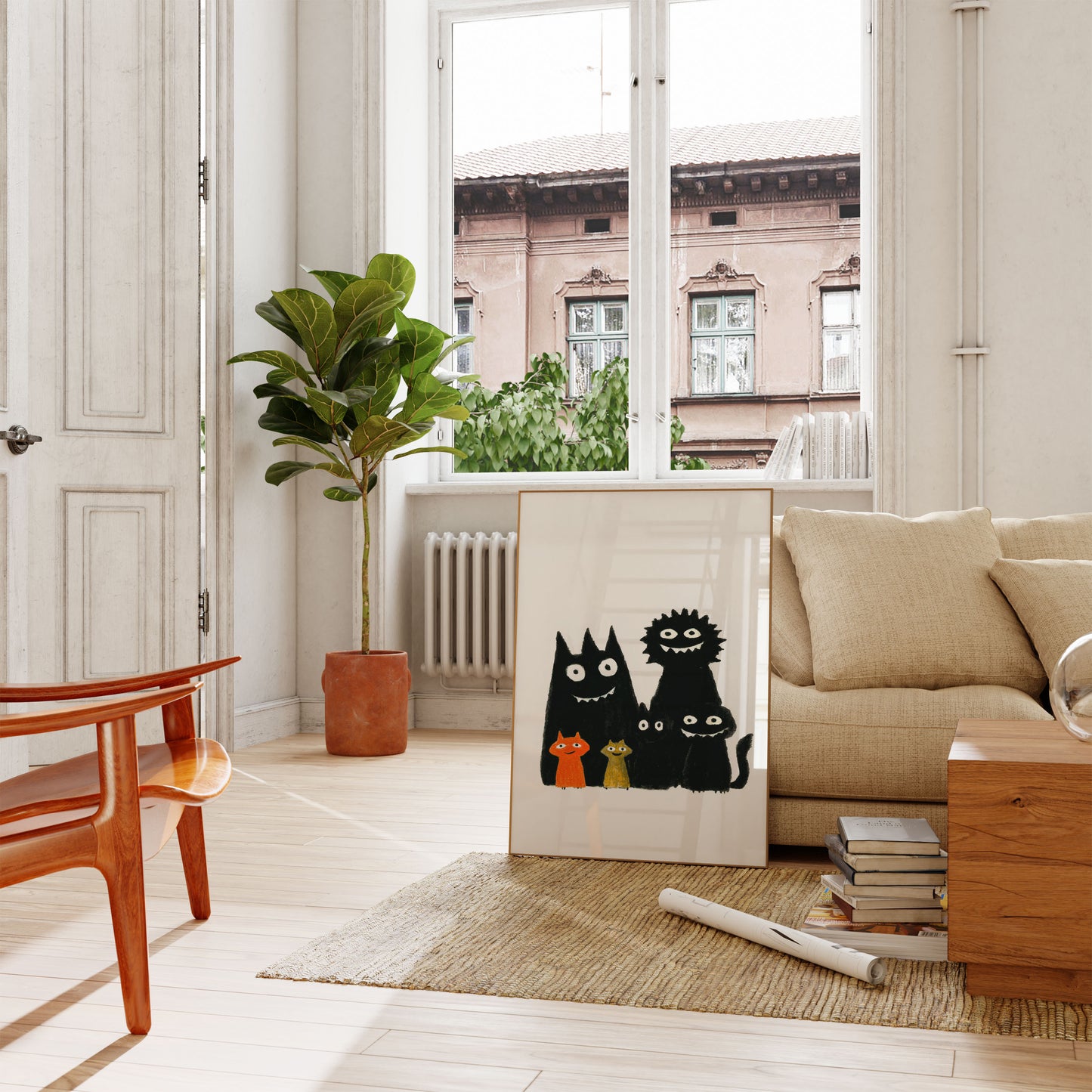 Funny Cats Family Poster