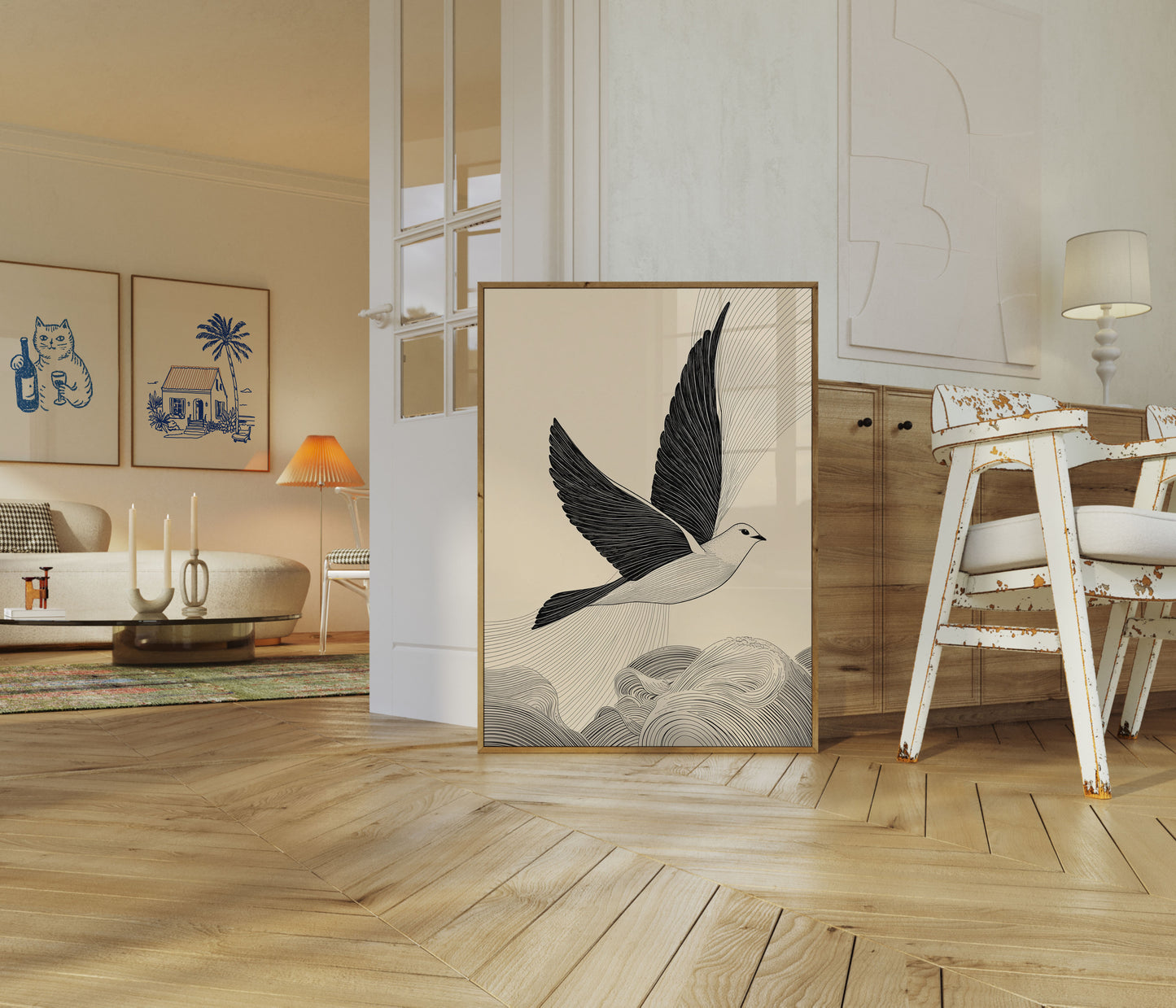 Poster di Elegante Uccello Volante