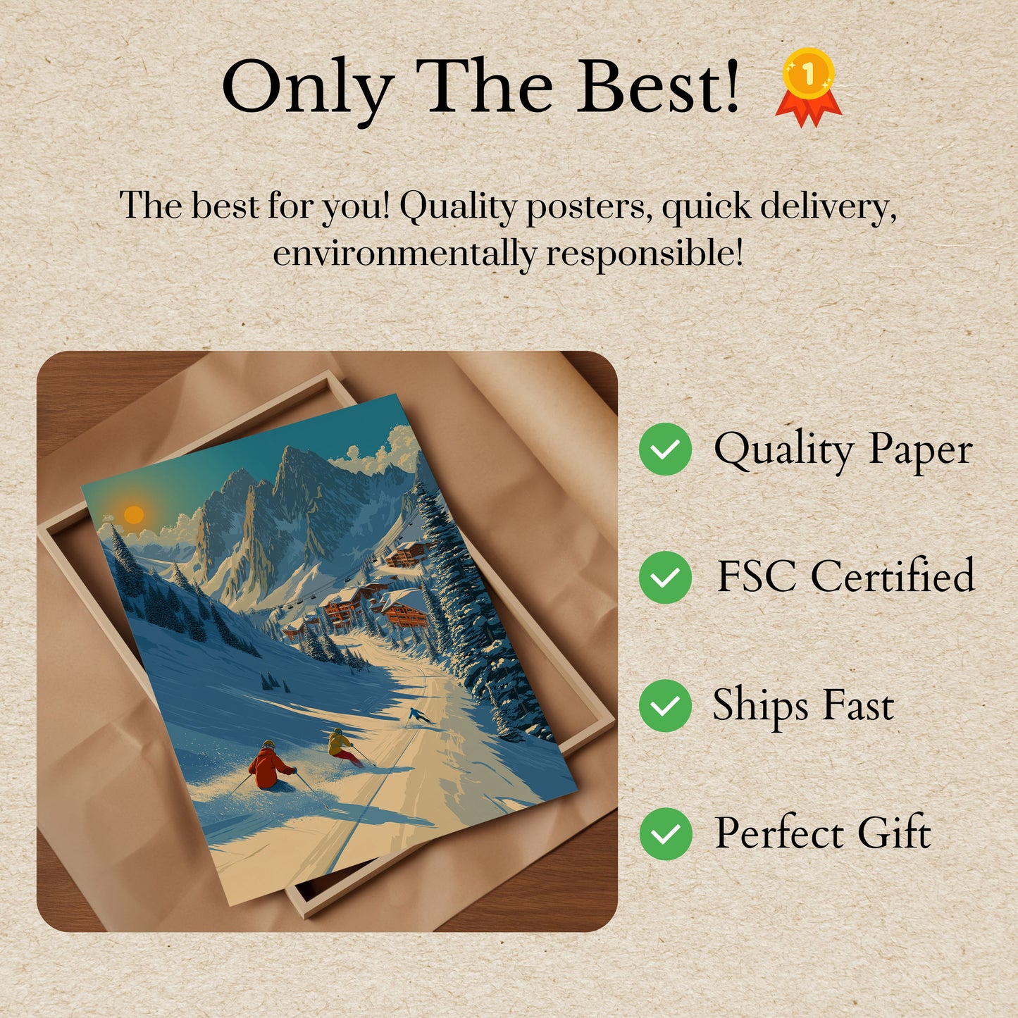 Alpine Ski Adventure Poster