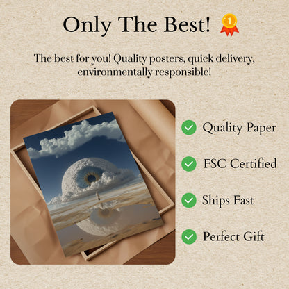 Cosmic Eye in the Desert Poster