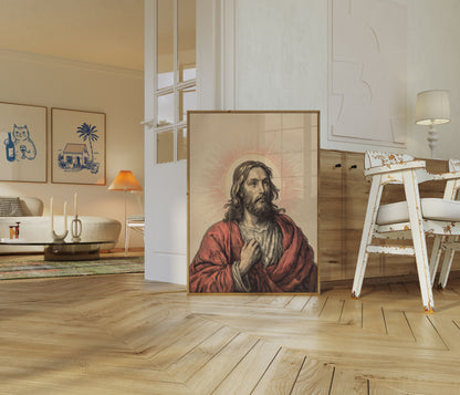 Radiância Divina Pôster Cristão