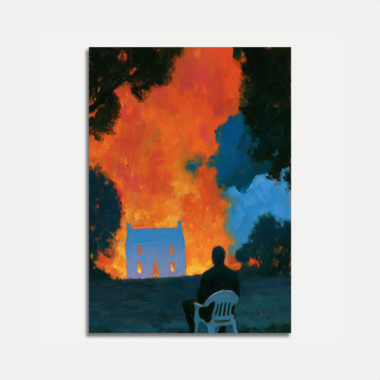 Burning House Night Watch Poster