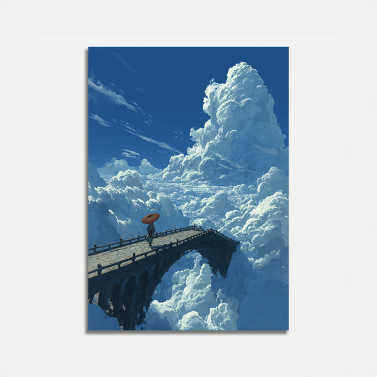 Clouds Bridge Dreamscape Poster