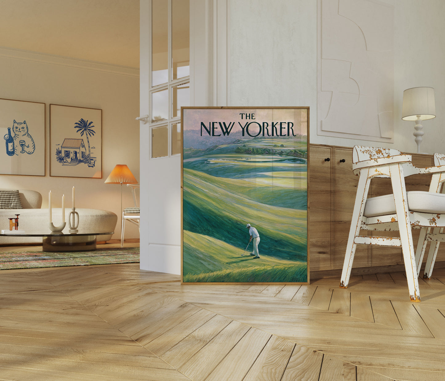 Serene Golf Course New Yorker Poster