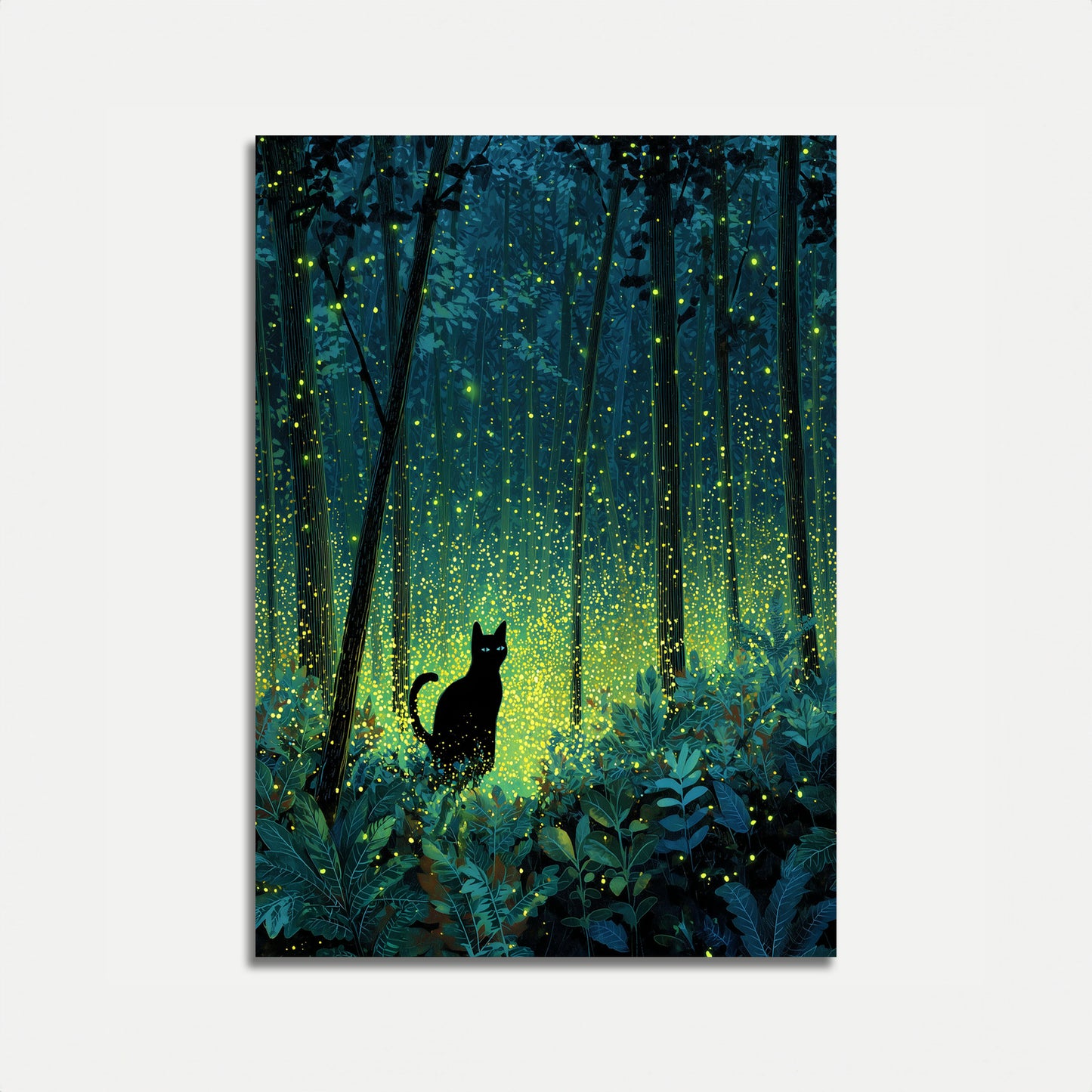 Kat i Fortryllet Skov Plakat