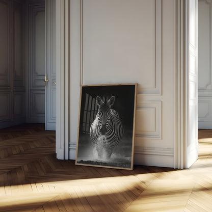 Dynamic Zebra Motion Poster