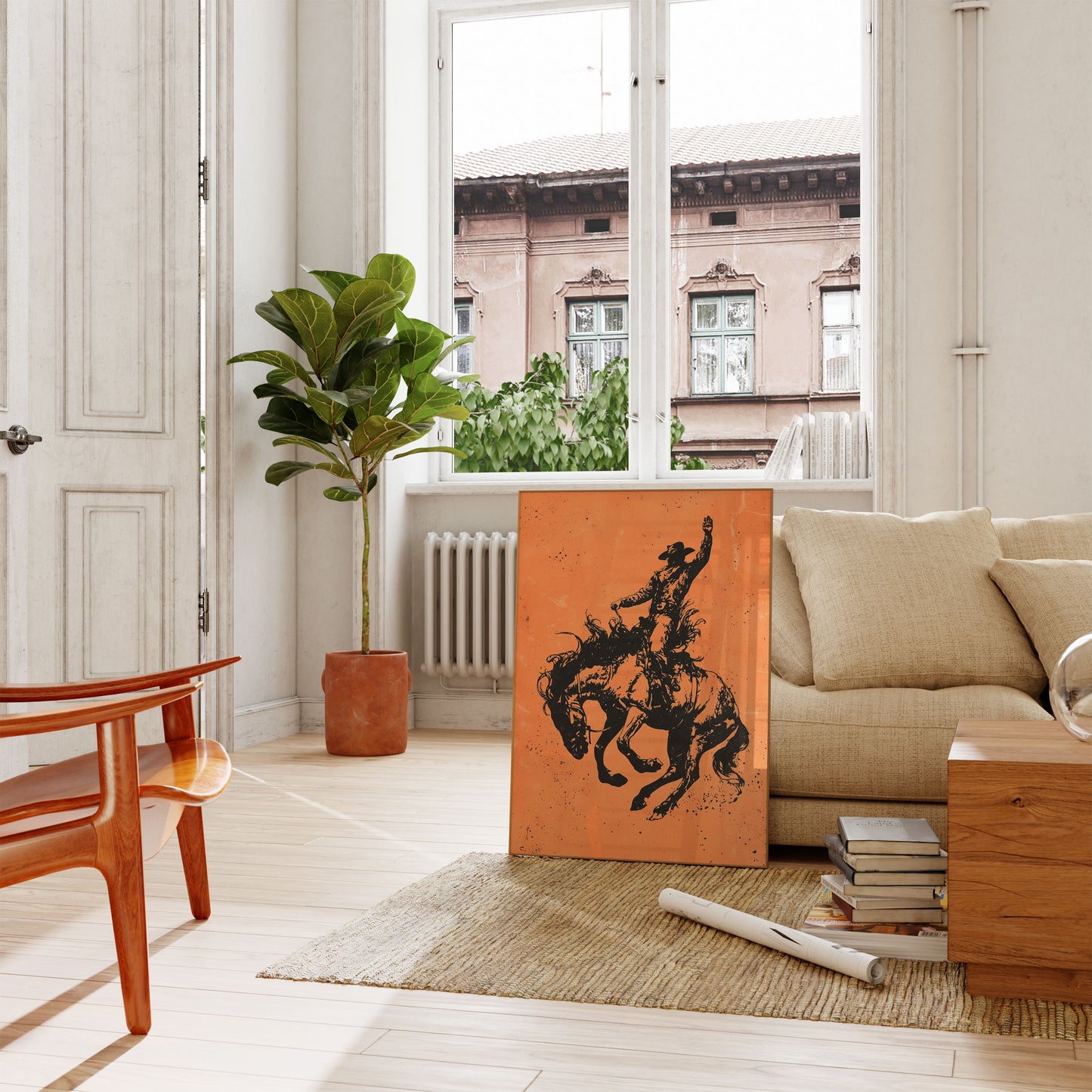 Bucking Bronco Rodeo Plakat