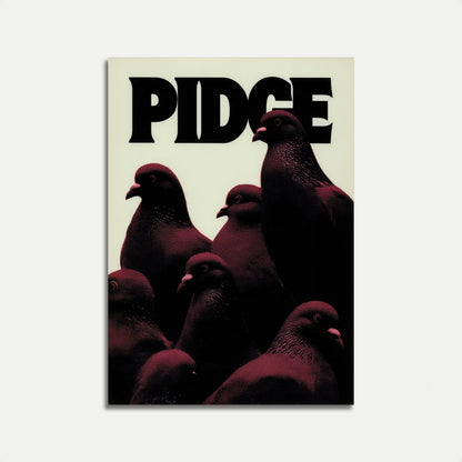 Dark Pigeons Graphic Poster