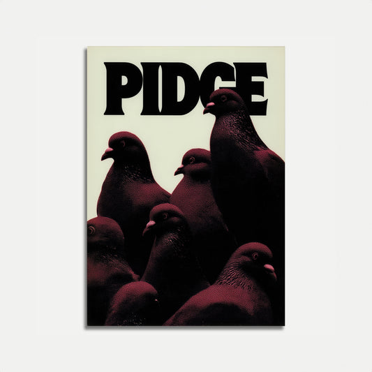Dark Pigeons Graphic Poster