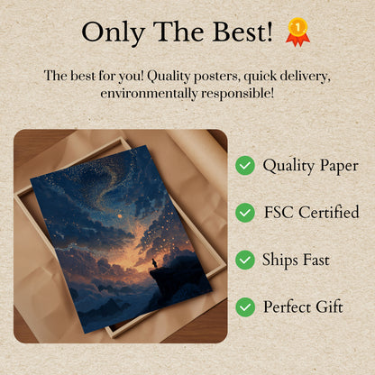 Starry Night Dreamer Poster