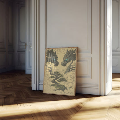 Póster de los Dragones Guardianes del Bonsái