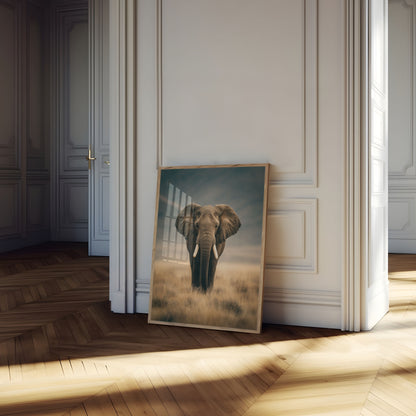 Majestic Elephant Savanna Poster