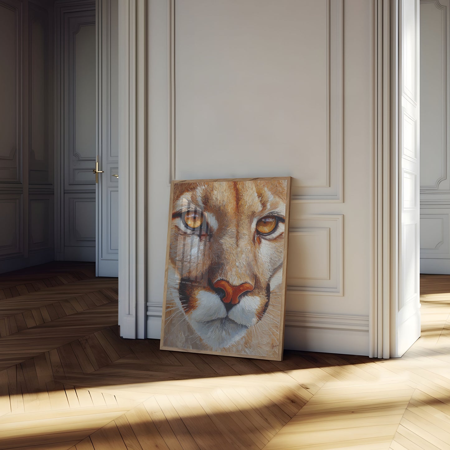 Golden-Eyed Orange Cat Poster