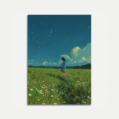 Poster der einsamen Regnenwiese