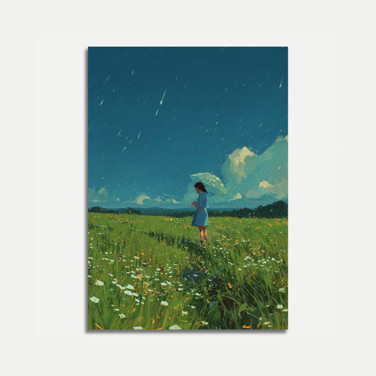 Poster der einsamen Regnenwiese
