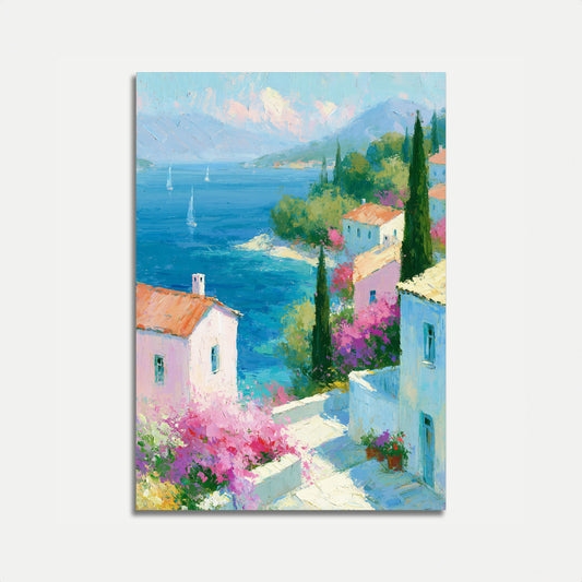 Middelhavslandsby Plakat