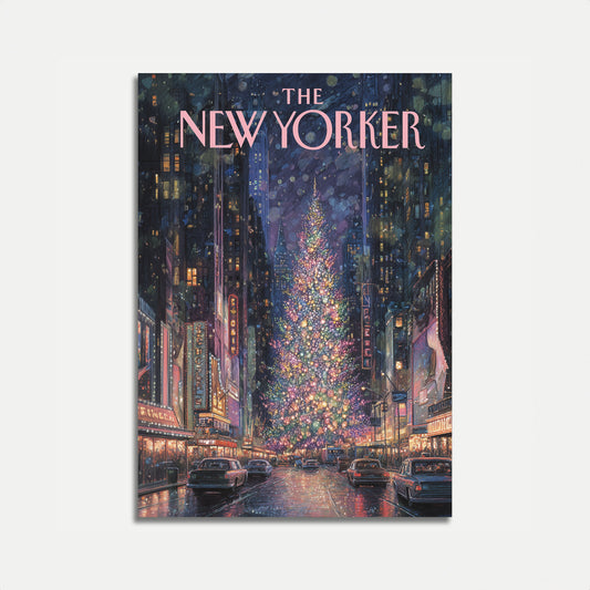 New York Christmas Night Poster