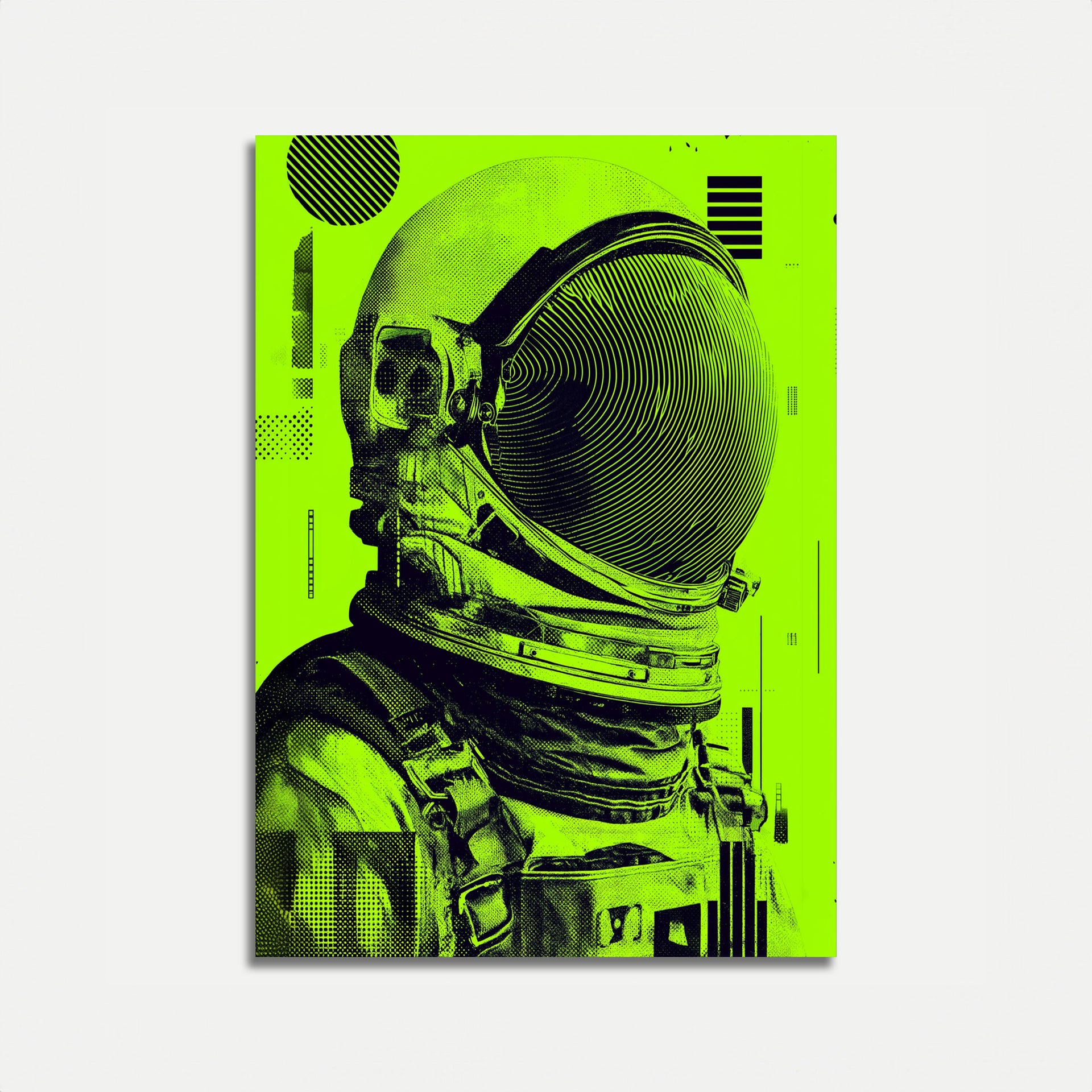 Fototapet futuristisk bil | Stilisert bil med livlige neonlys i en nat —  WonderMural, image size:1920x1920