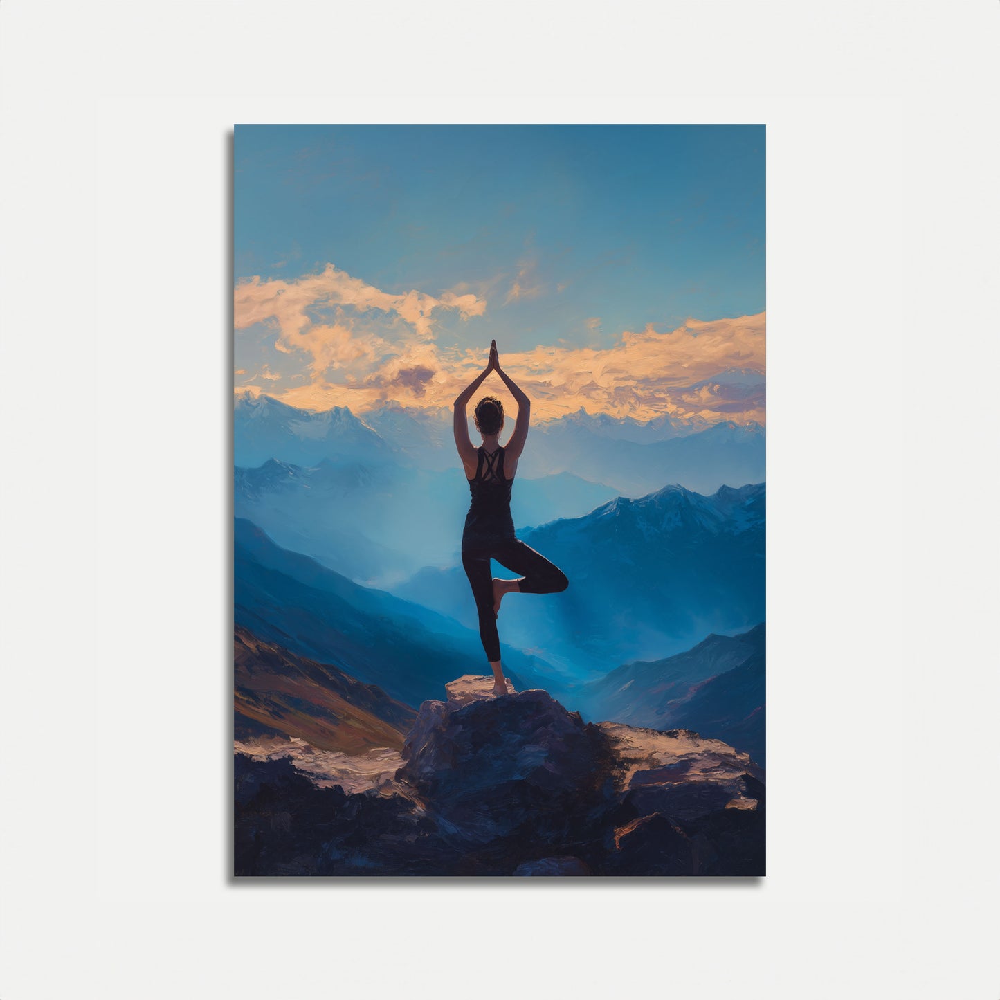 Mountain Yoga Zen Poster