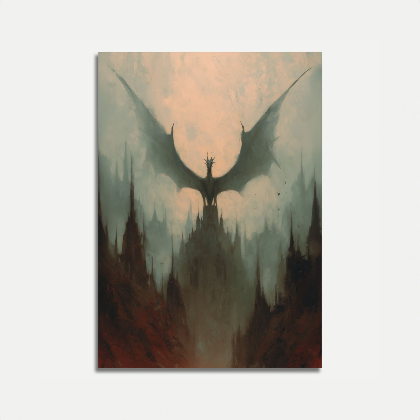 Póster de la Ciudadela del Dragón de Alas Oscuras