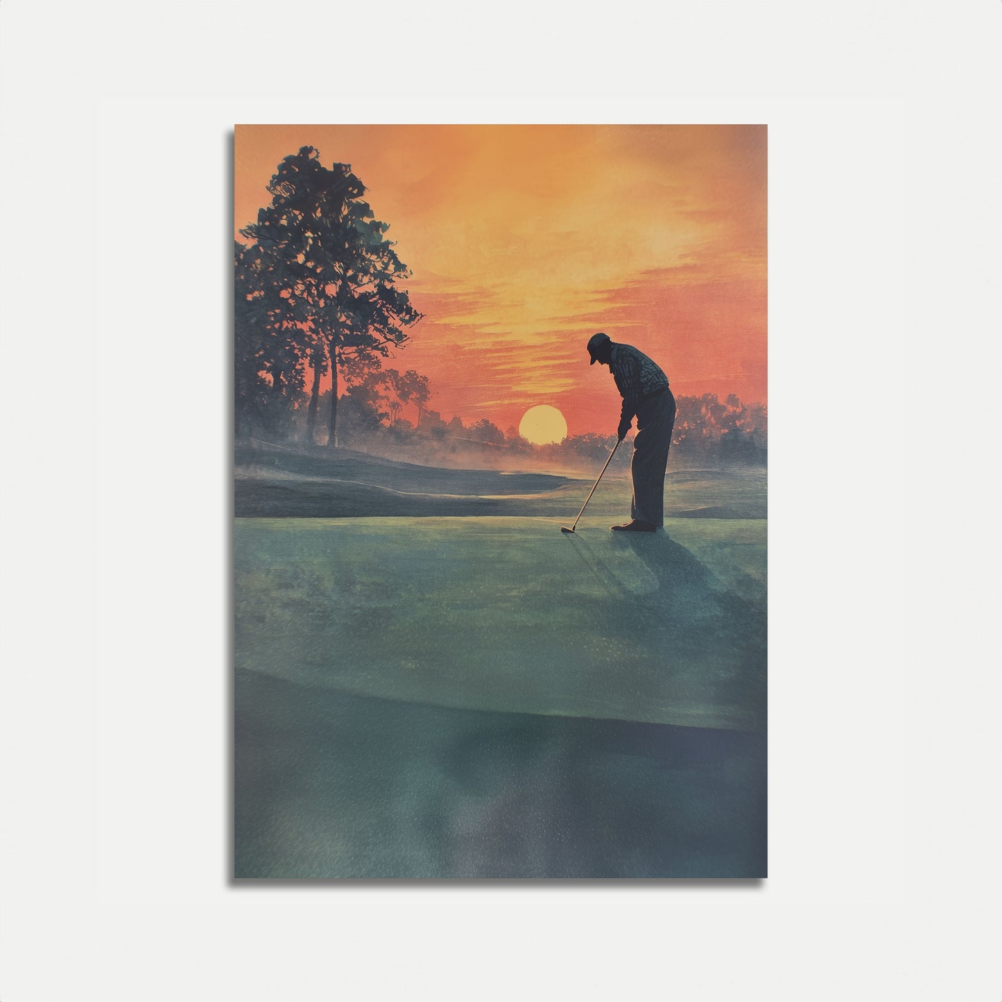 Affiche Sunrise Golf Sérénité