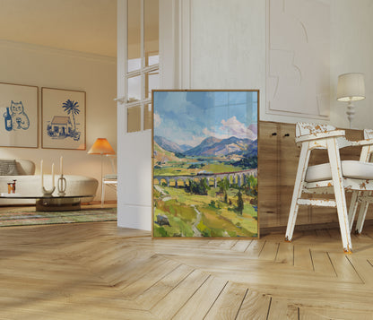 Pôster do Viaduto do Vale do Trem Alpino