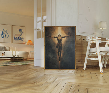 Divine Crucifixion Spiritual Poster