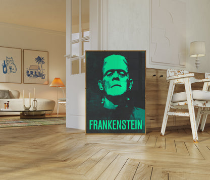 Portrétový plakát Frankensteinova monstra
