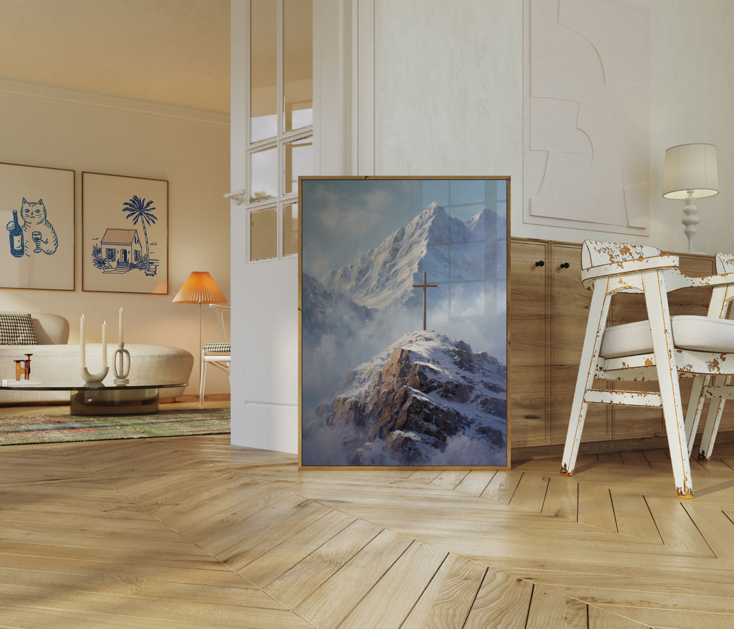 Mountain Cross Faith Poster