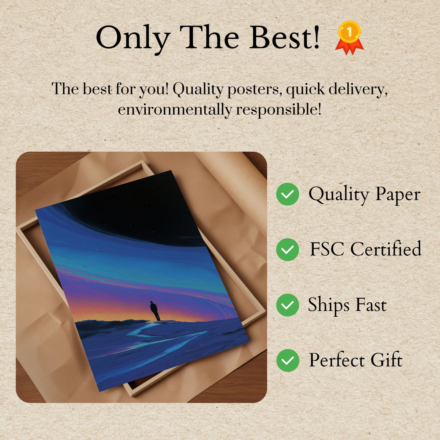 Cosmic Solitude Space Poster