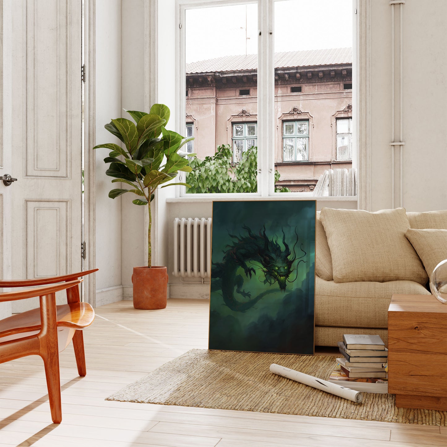 Emerald Dragon Nightmare Poster