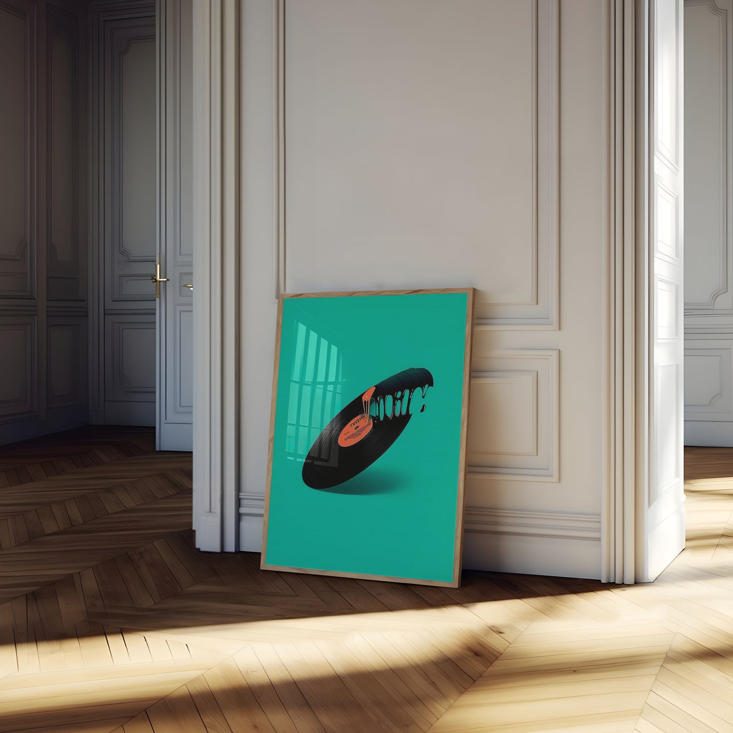 Melting Vinyl Music Poster